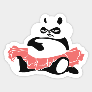 Fat Ballet Panda Sticker